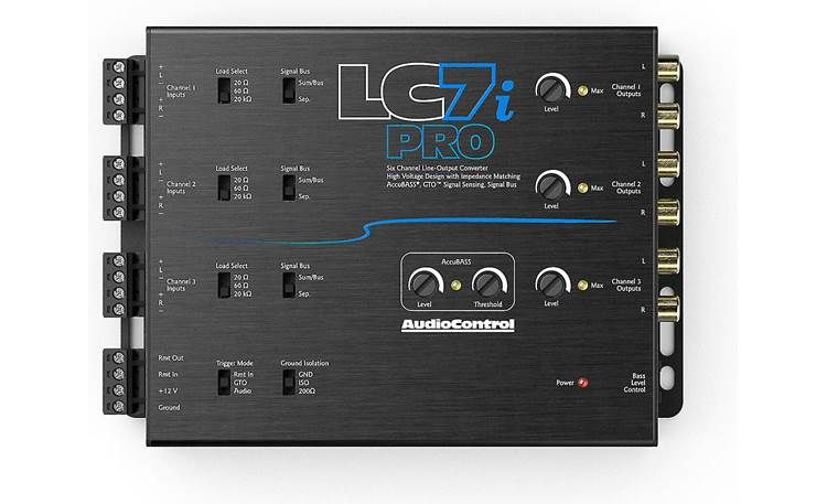 AudioControl LC7iPRO Line Output Converter 6 channel LOC with AccuBASS