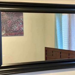 Wall mirror, excellent quality, heavy wood