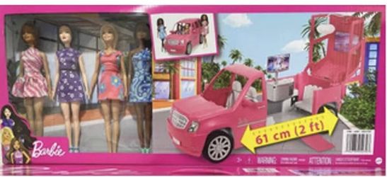 Barbie Dolls And party limo
