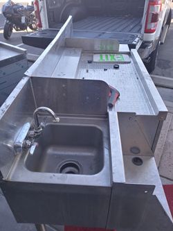 Stainless Steel Table And Sink