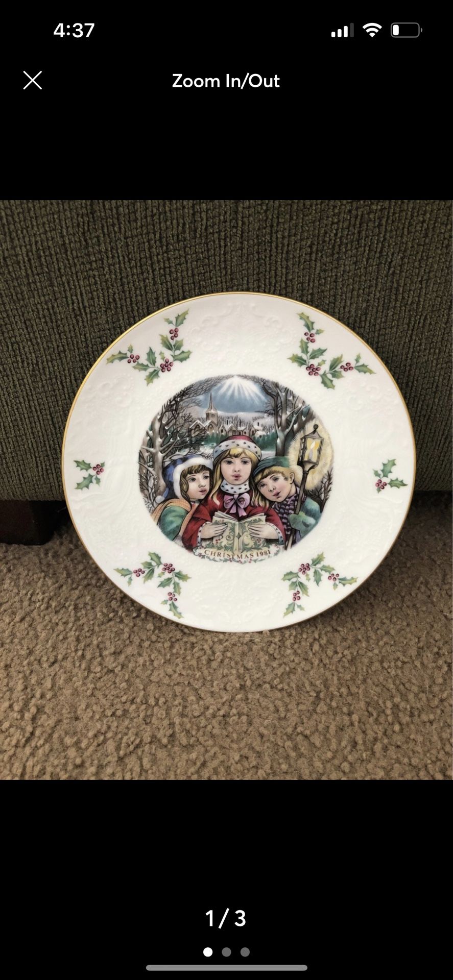 Royal doulton Christmas plate