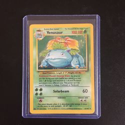 1999 Base Set Venusaur Holo Pokemon Card Thumbnail