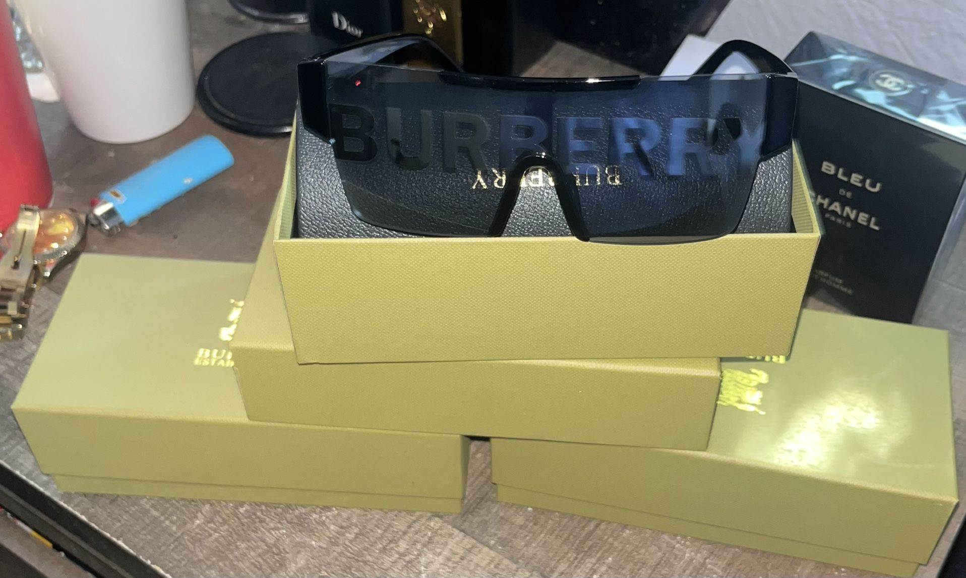 Burberry Unisex Sunglasses Matt Black