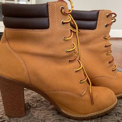 Heeled Timberland Boots