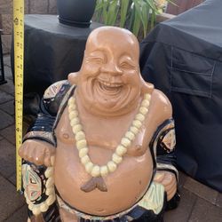 LARGE Happy Buddha Vintage Statue