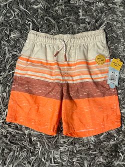 Boy’s Striped Swim Trunks Size Medium
