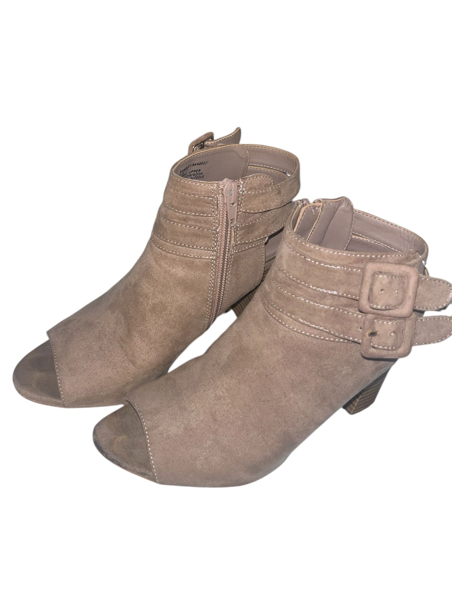 Tan Suede Ankle Boots