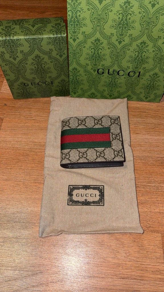 Gg Brown Monogram Wallet