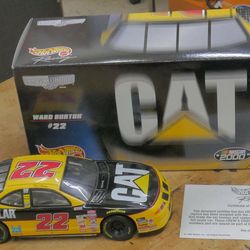 NASCAR 1/64 Die-Cast Replica Ward Burton #22 CAT Car Limited Edition WITH COA 
