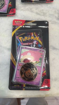 One mega evolution pitch black blister pack with promo card in one Pokémon coin