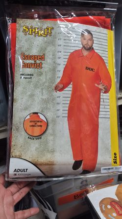Escaped Convict Halloween Costumes Adult M $ 3XL