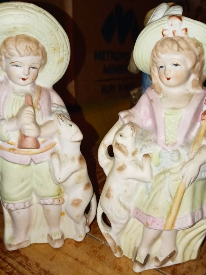 Vintage Ucagco bisque figurines