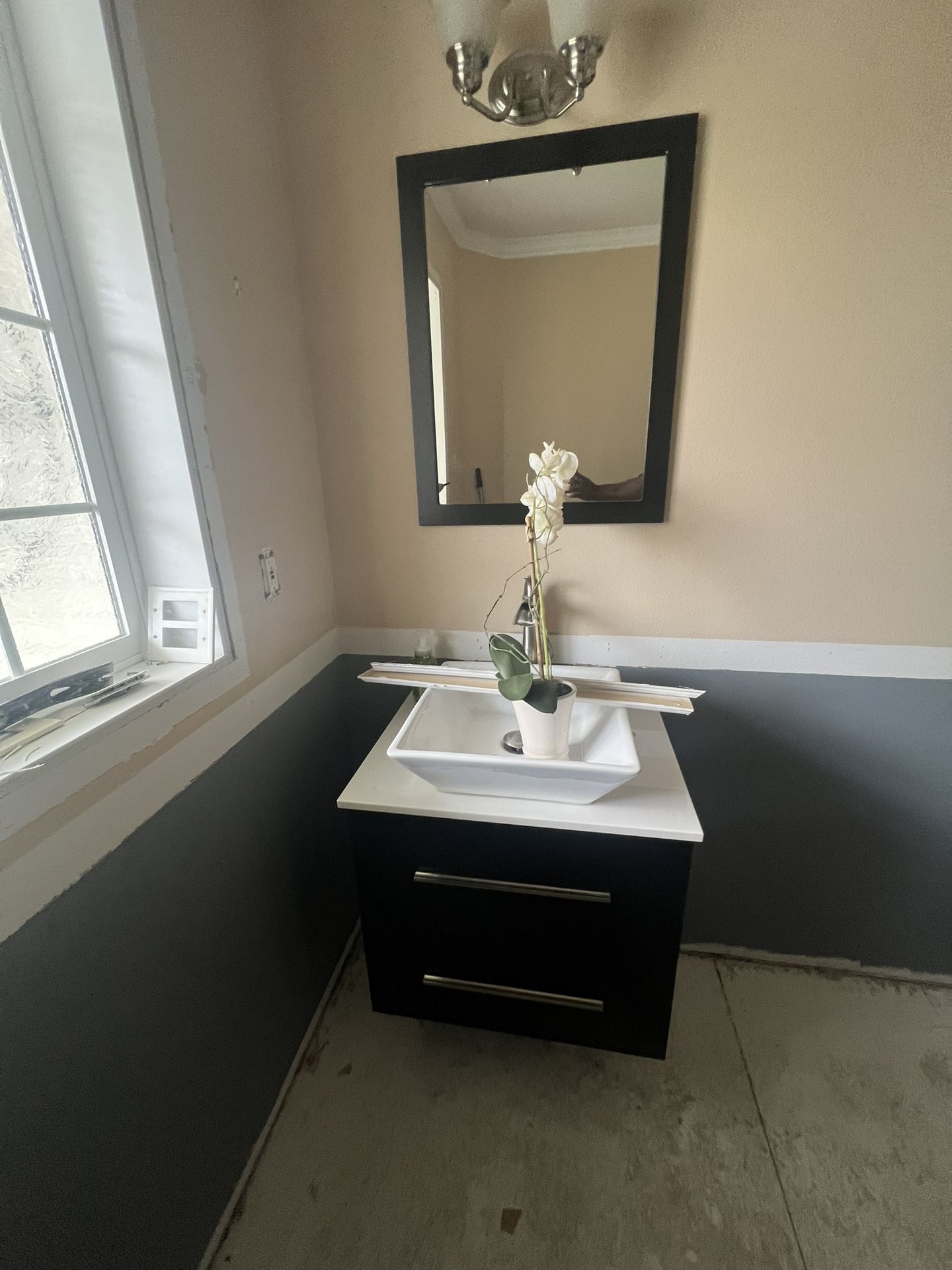 Floating Vanity & Mirror