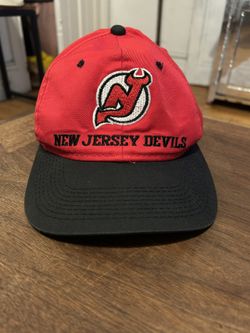 Vintage 90s New Jersey Devils Snap Back Hat Cap NHL e-cap YOUNGAN hockey