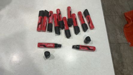12 Brand New Milwaukee Black Ink Markers