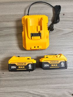 20V Max Battery Replacement 2-Pack Upgraded 6ah for Dewalt Battery