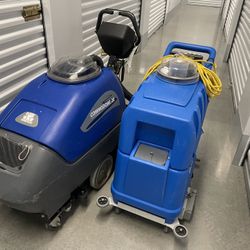 2 Walk Behind Carpet Clean Machines.