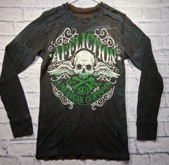 AFFLICTION REVERSIBLE THERMAL SHIRT