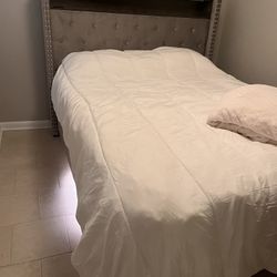 Queen Bed With Mattress 