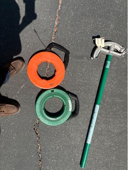 Electrical fishtape / 1inch pipe bender