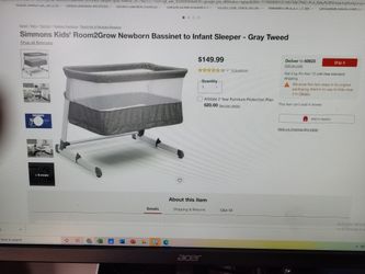 Simmoms kid's Room2Grow Bassinet