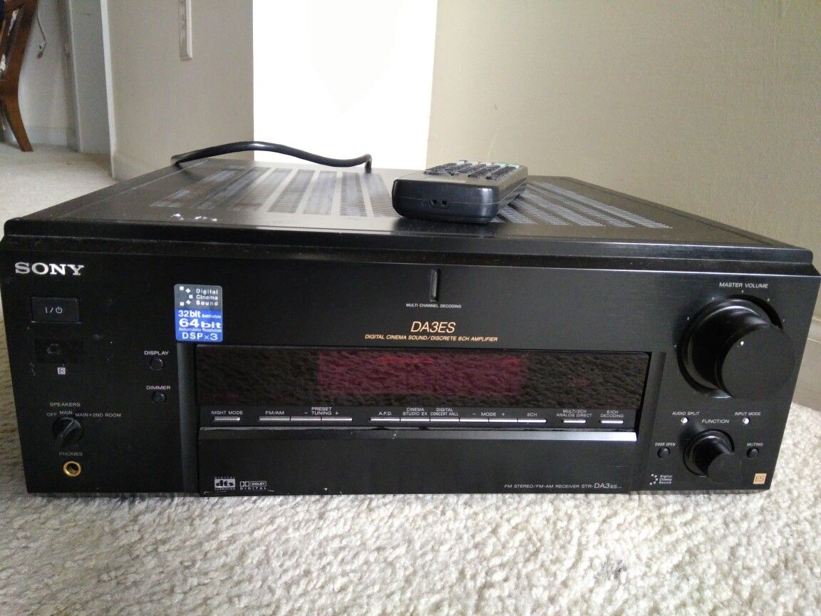 SONY DA3ES Digital cinema sound/discrete 6CH amplify with remote