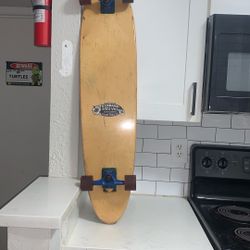 36 Inch Barfoot Surfboard Style Longboard With Vintage 1970s Road Rider 4’s