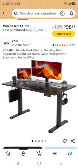 YDN 48" Electric Standing Desk – Adjustable Height