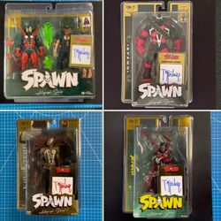 Spawn Gold Label Autographed Series Digitally Remastered 30th Anniversary Lot Signed By Todd Mcfarlane