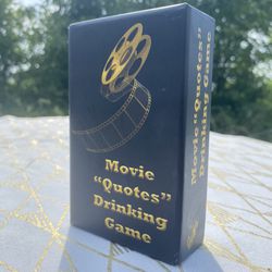 Movie Quotes Drinking Game / Question Cards and Dice