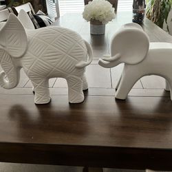 2 Elephant Decor Pieces 