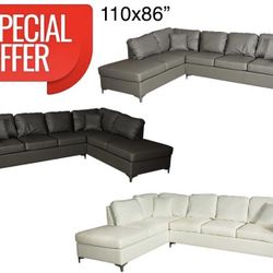 New Sectional Left Or Right Chaise 3 Colors Available We Finance $39 Initial Payment 