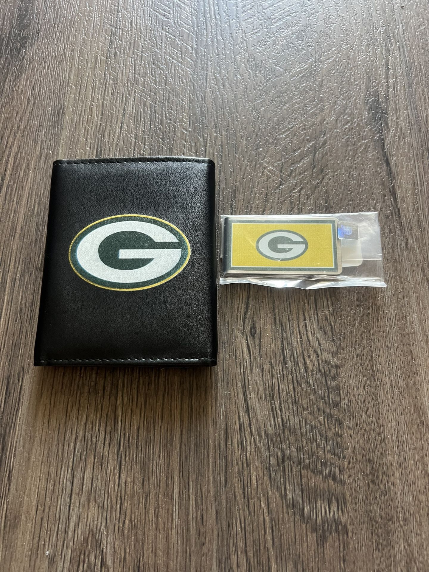 Packers wallet and money clip holder new