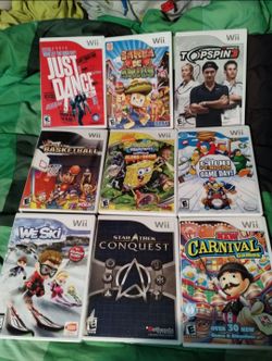 Wii games, $10 each