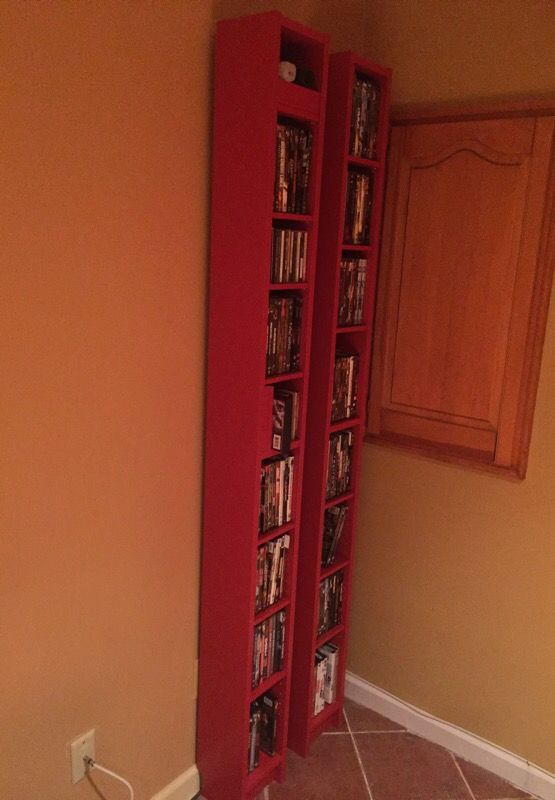 Must go today (9/3): Red bookcase (movies not included)
