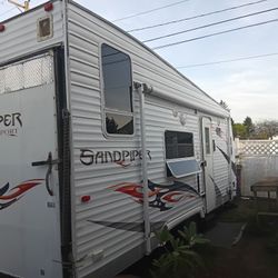 Sandpiper Toy hauler Travel Trailer 