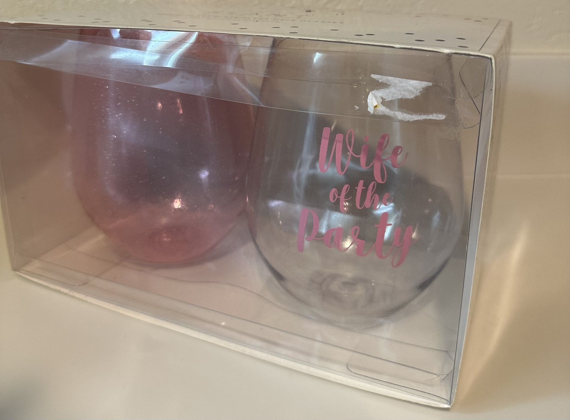 Jumbo Wifey Wine Glass Set