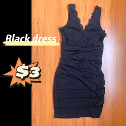 Black Dress Above Knee $3