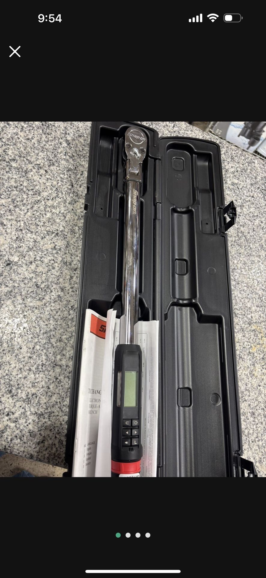 Snap On Torque Wrench Tool ATECH3FR250B In Hard Black Case