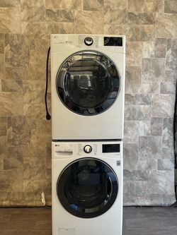 LG set electric laundry