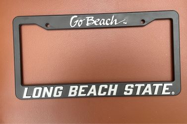 LONG BEACH STATE/CAL STATE LONG BEACH/CSULB GO BEACH LICENSE PLATE FRAME