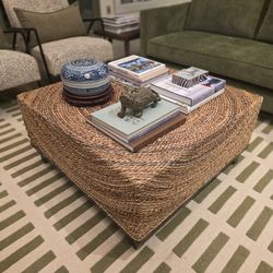 Jute coffee table