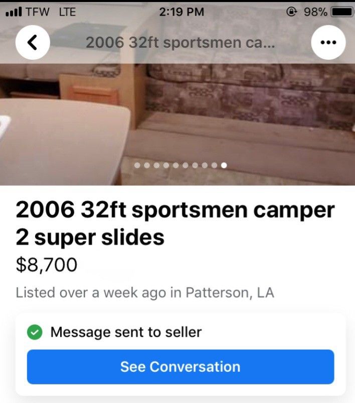 2006 32ft sportsmen camper with two super slide outs. Will Trade For Vehicle