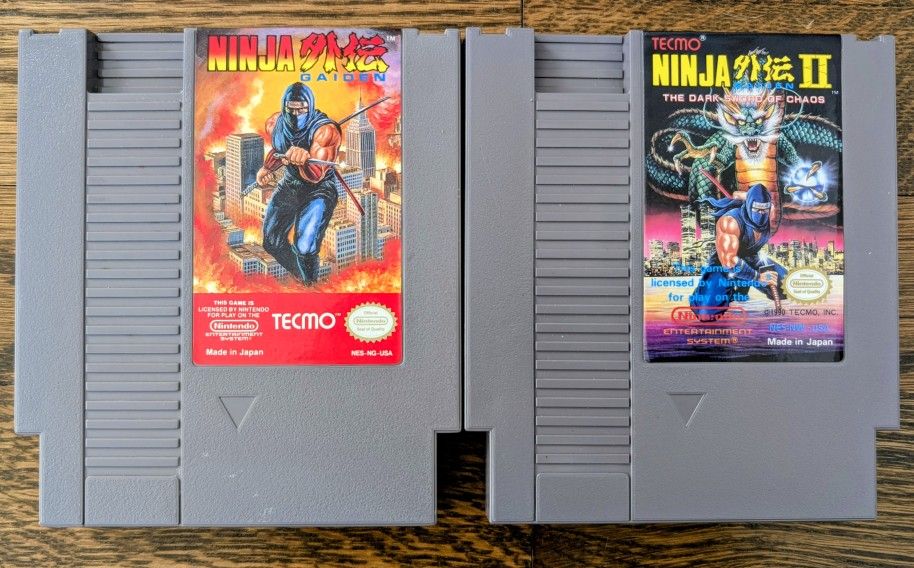 ๐ฅท NES Ninja Gaiden 1 & 2 Lot โ Authentic Retro Classics! ๐ฎ๐ฅ