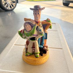 VINTAGE~DISNEY TOY STORY~WOODY & BUZZ BANK