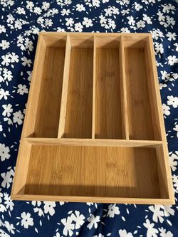 Bamboo Utensil Organizer / Cutlery Tray