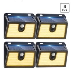 4 Packs Solar Motion Sensor Outdoor Lights