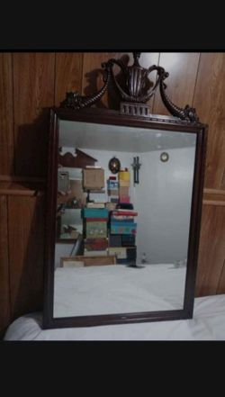 MC - VINTAGE CRAIG GRAY BAR FURNITURE CO WALL MIRROR 42"×30"
