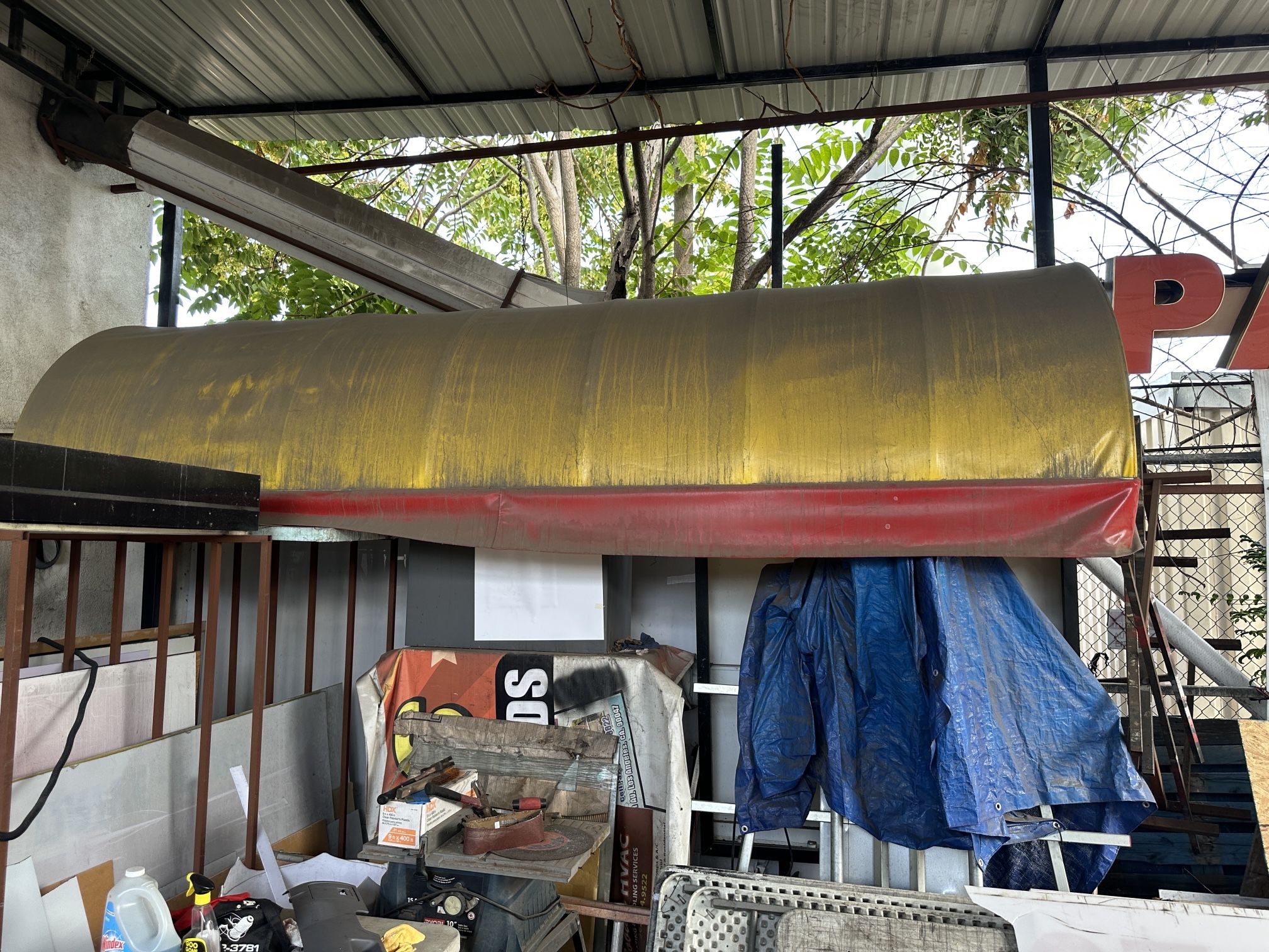 Curved Awning With Frame