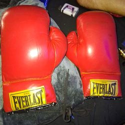 Like New Everlast Lace-Up Gloves - [Weight, e.g., 16oz】
